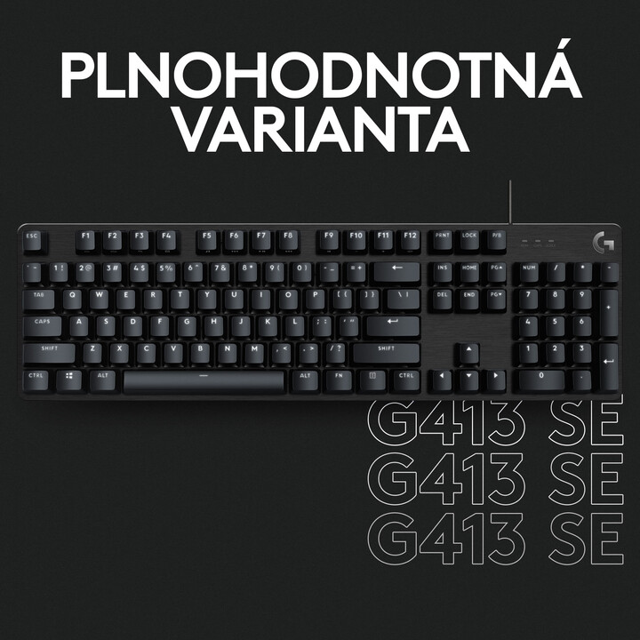 Тастатура Logitech G413 SE, кафеава US