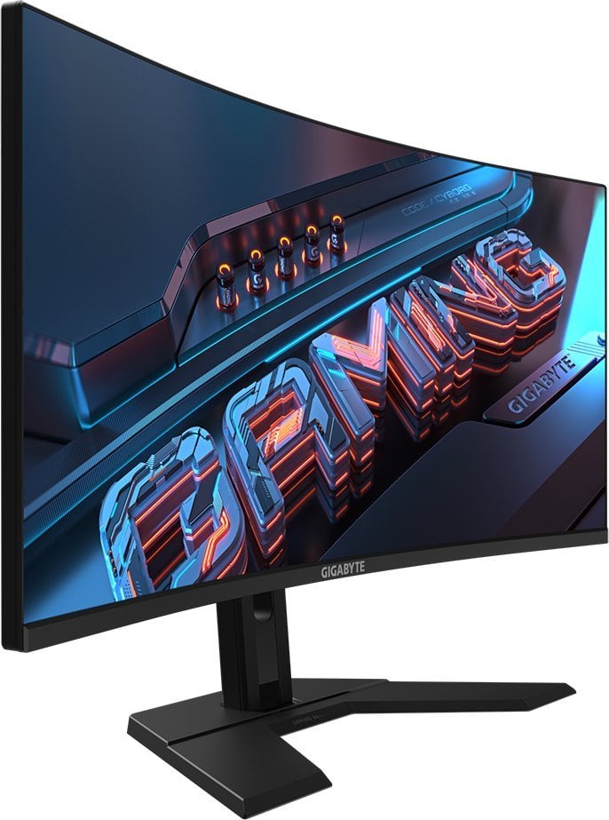 Monitor Gigabyte GS34WQC, 34'', 120Hz, Class F, 3440 x 1440 (UWQHD), VA, i zi