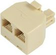 Adaptues telefonik MicroConnect MPK301, RJ11 në 2x RJ11, 6P, i bardhë