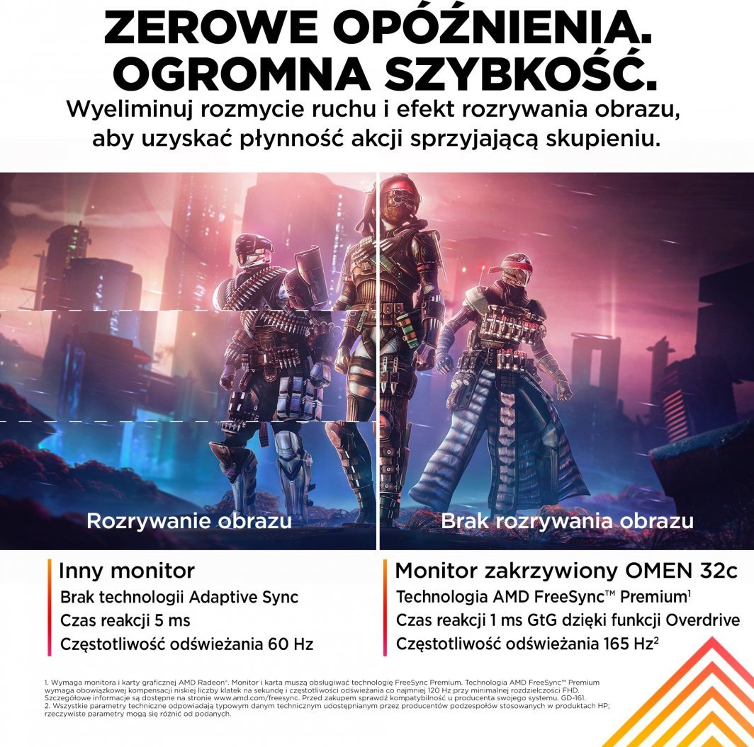 Monitor HP Omen 32c, 32", 2560 x 1440 (WQHD), i zi