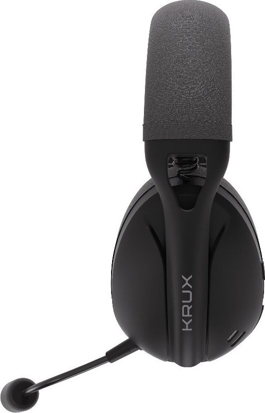 Kufje wireless Krux Clapz KRXC003, 2.4 GHz Bluetooth, 24 orë bateri, të zeza
