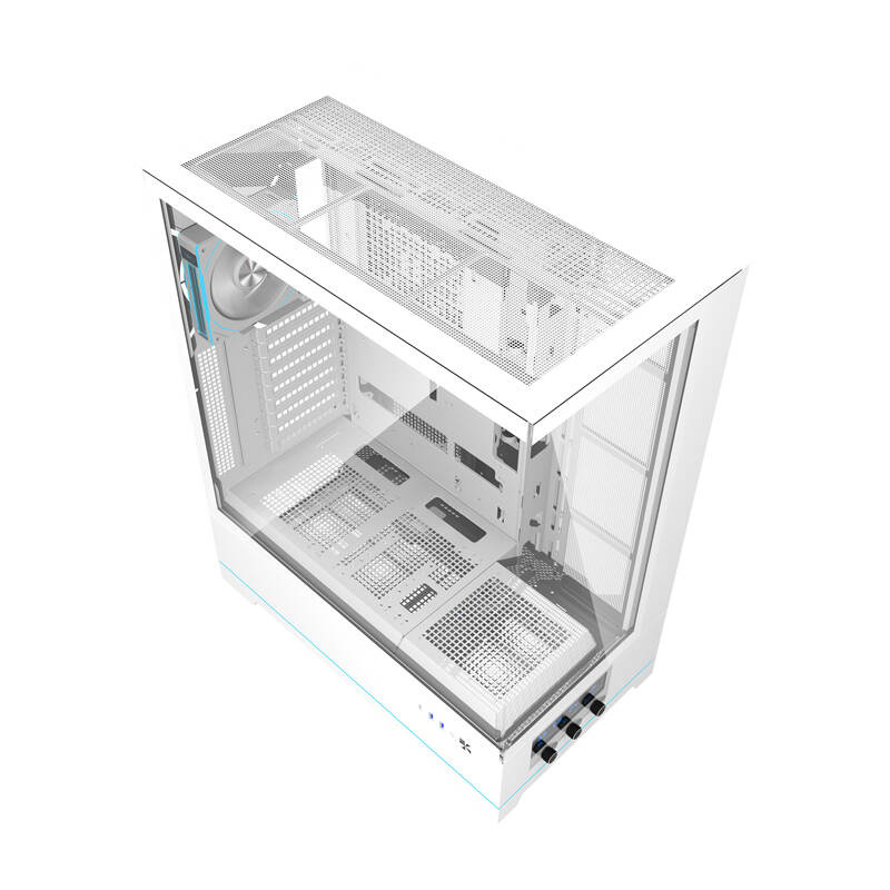 Kuti PC Darkflash DY451L Pro, ATX, xham i temperuar, e bardhë