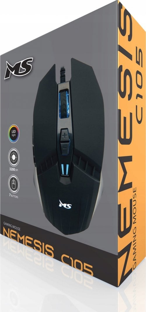Maus gaming MS Nemesis C105, 3200 DPI, RGB, i zi
