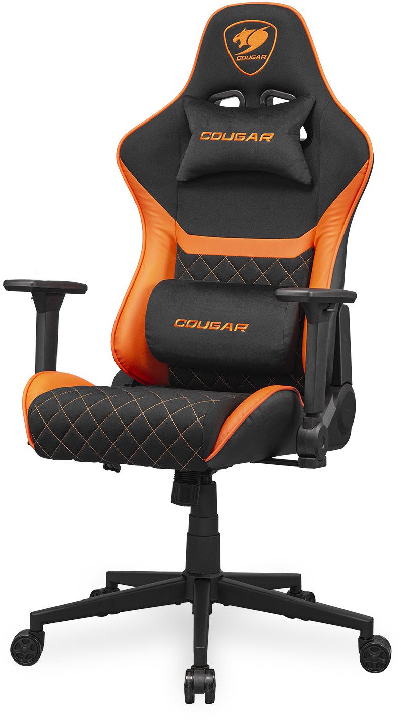 Karrige gaming Cougar Armor One V2 F, ergonomike, deri 120 kg, e zezë portokalli