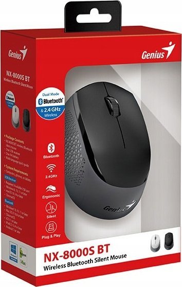 Maus Genius NX-8000S BT, 1200 dpi, i zi