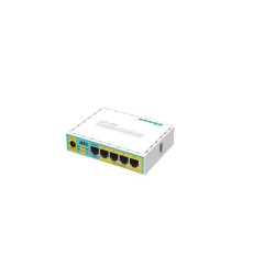 Ruter MikroTik RB750UPR2 hEX PoE lite, 5x Fast Ethernet, PoE out, i bardhë