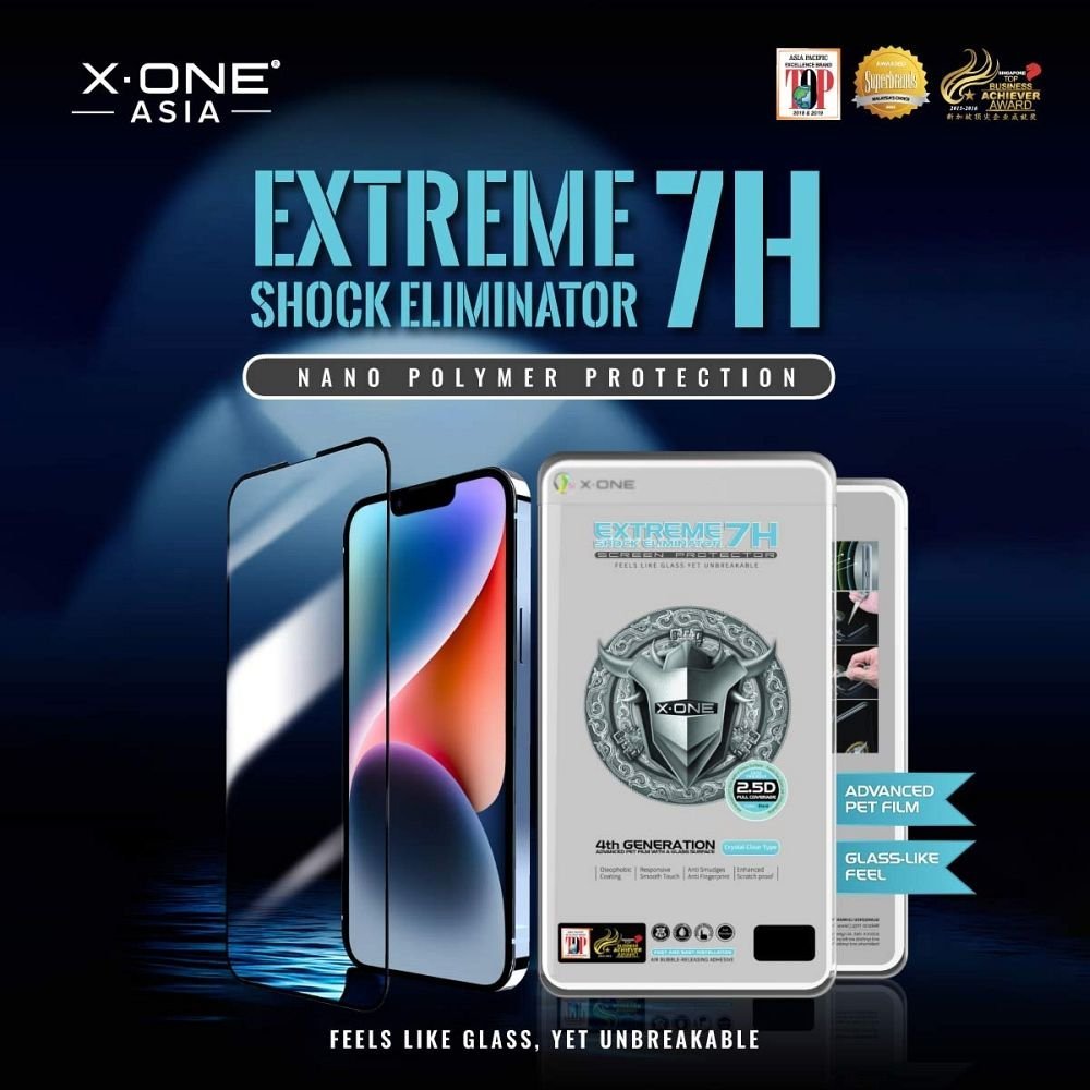 Mbrojtës ekrani X-one Extreme Shock Eliminator 4th Gen, për iPhone 14 Pro 15, transparent