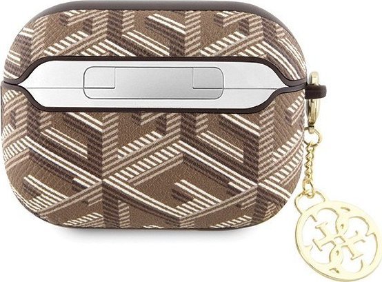 Mbulesë Guess GCube Charm Case për AirPods Pro 2, GUAP2PGCE4CW, kafe