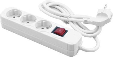 Zgjatës energjie MediaRange MRCS205, 3 dalje AC, 1.4 m, i bardhë