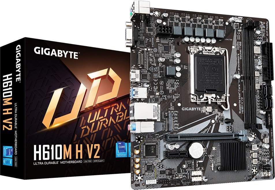 Pllakë amë Gigabyte H610M H V2, LGA1700, DDR5, mATX