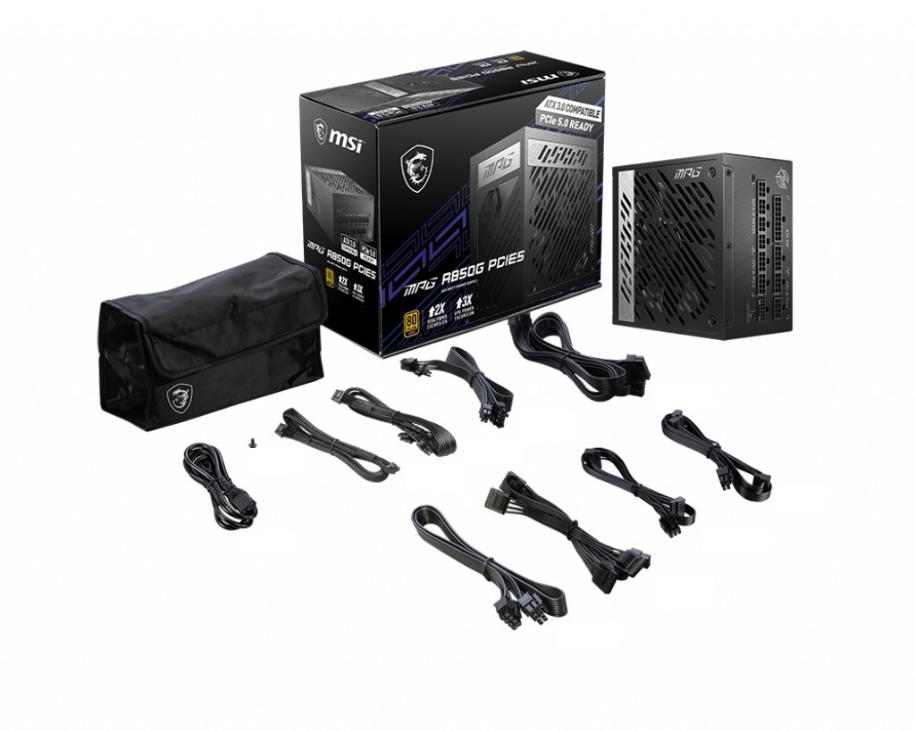 [OUTLET] Burim energjie modular MSI MPG A850G PCIE5, 24-pin ATX, 850 W