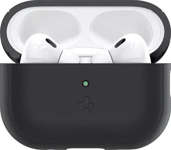 Mbulesë mbrojtëse Spigen Protective Case për AirPods Pro 2, silikon, me rrip, e zezë