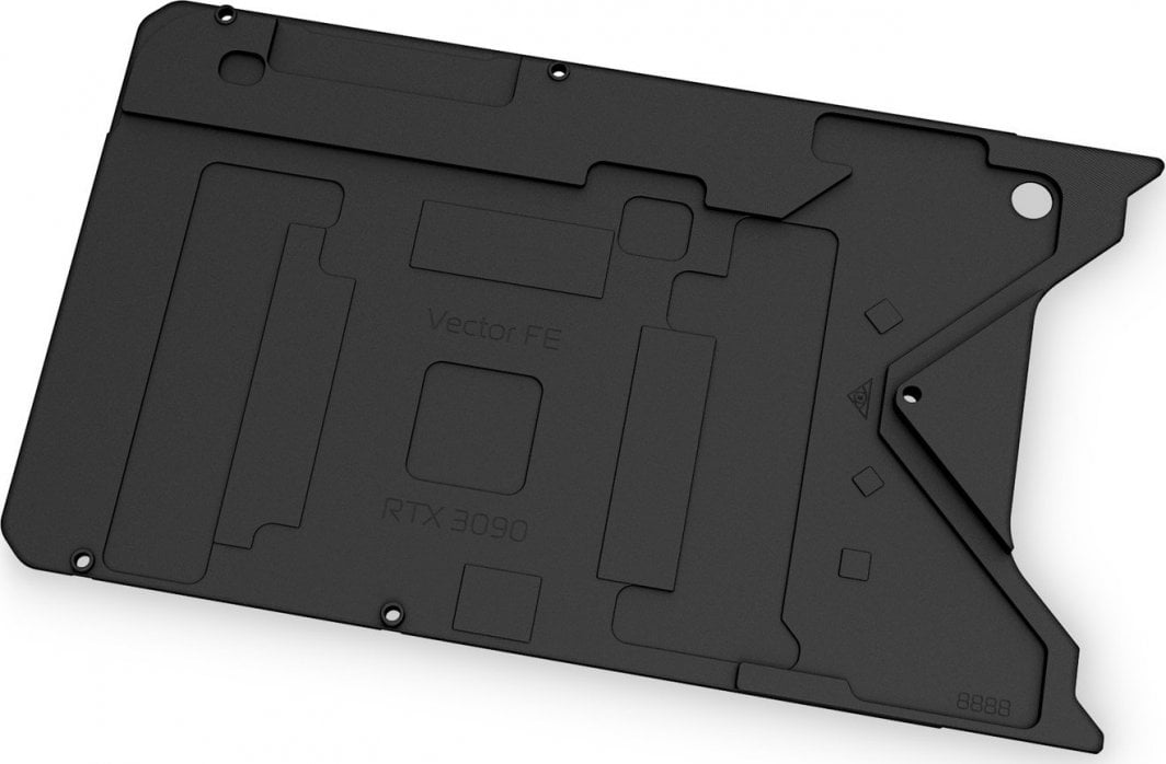 Backplate për GPU EK Water Blocks EK Quantum Vector FE RTX 3090, alumini, i zi