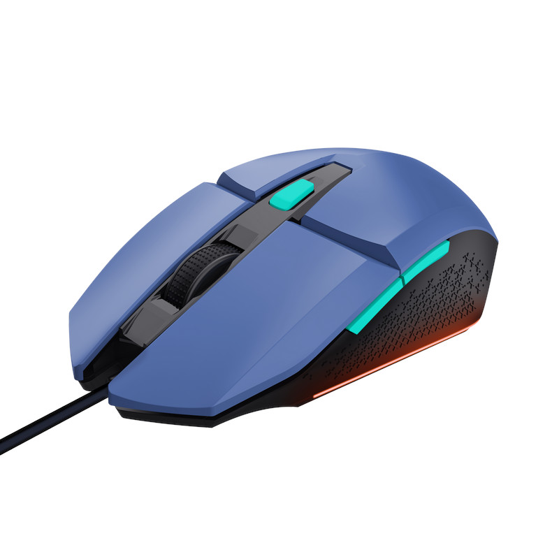 Maus TRUST GXT 109 FELOX, 400 DPI, USB, i kaltër