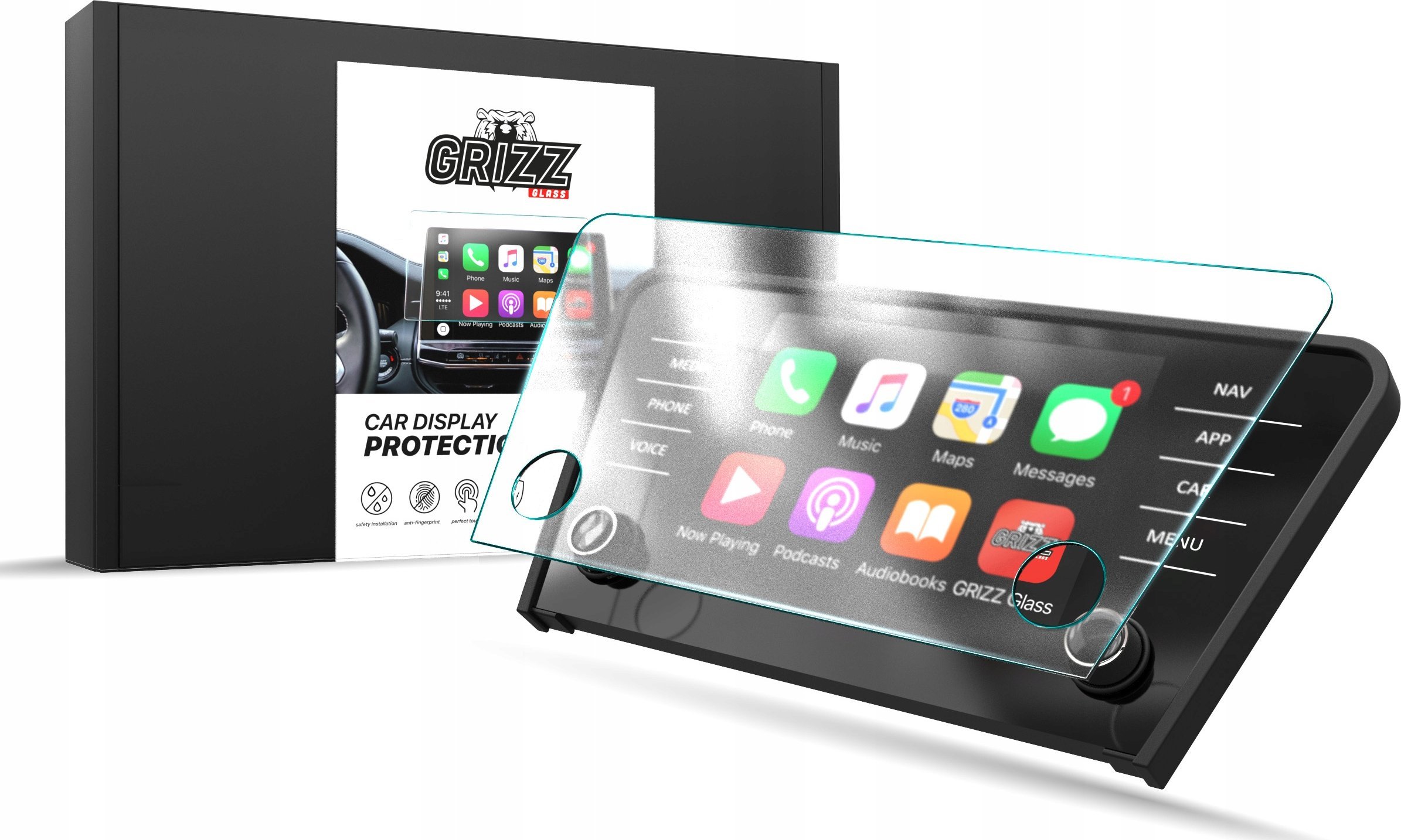 Mbrojtëse ekrani matte për makinë Skoda Octavia 3 Bolero 8", 2017–2020, transparente