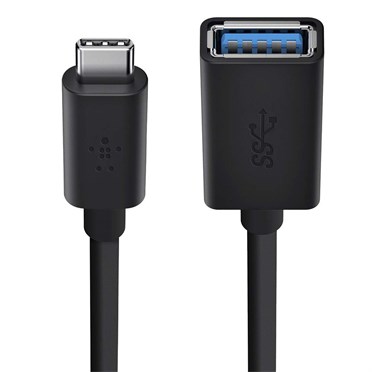 Përshtatës Belkin USB-C në USB-A, 3.0, i zi