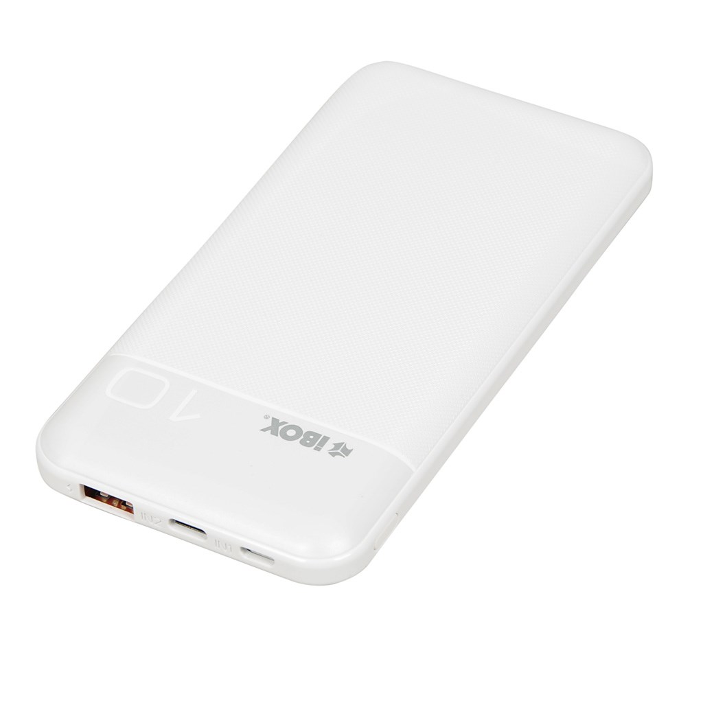 Power Bank iBOX PB10, 10000 mAh, i bardhë