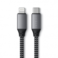 Kabllo Satechi USB-C në Lightning, 25cm, e hirtë