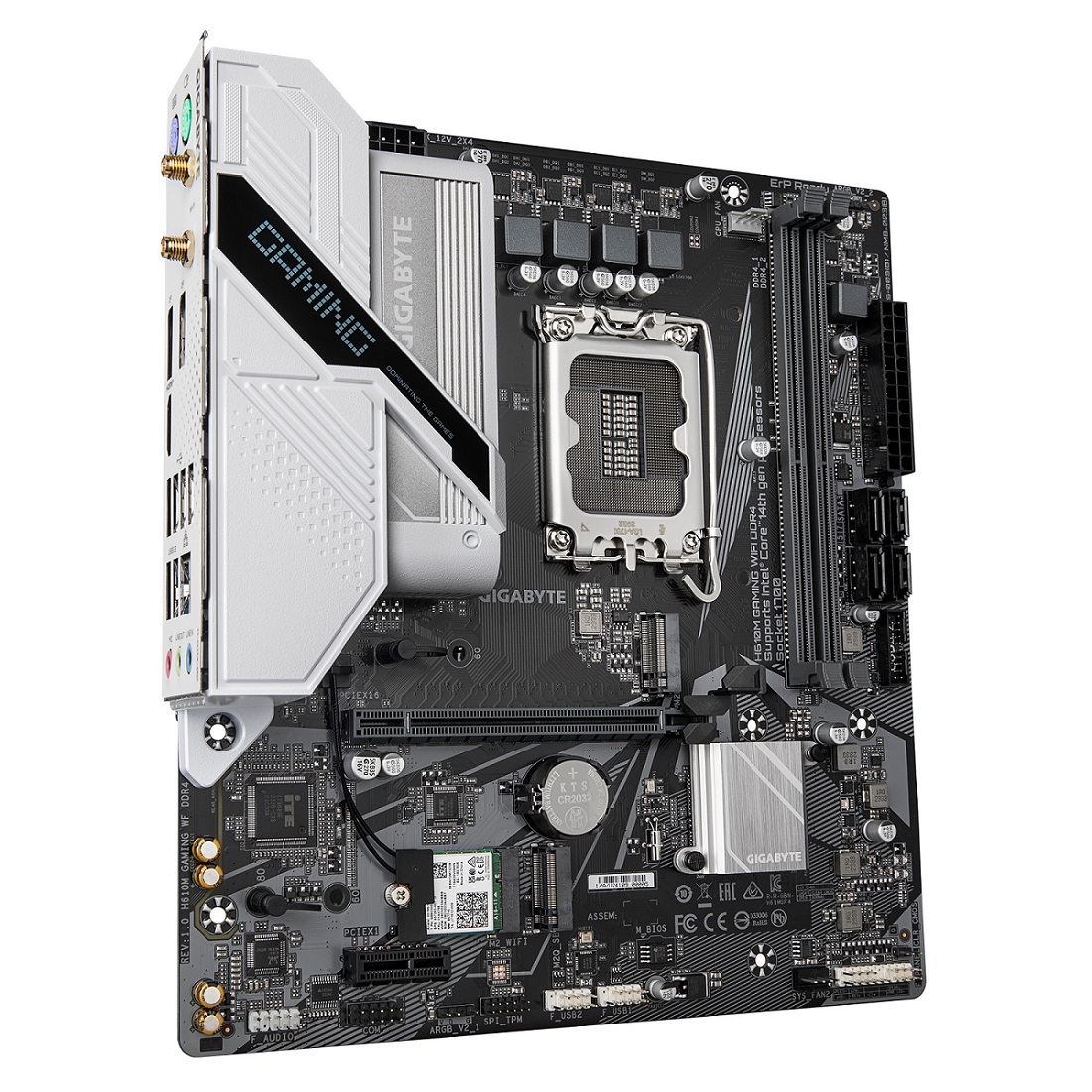 Pлоча GIGABYTE H610M GAMING WIFI DDR4, LGA 1700, mATX