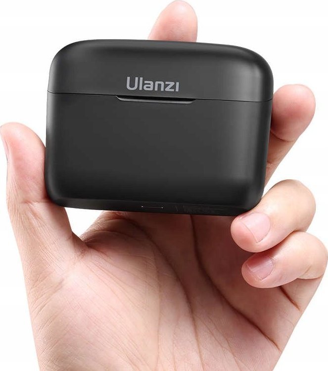 Mikrofon lavalier wireless Ulanzi J12, Lightning për iPhone, set me 2 mikrofonë, i zi