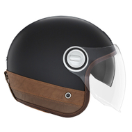 Helmetë motoçiklete Nox Premium Revenge, polikarbonat, vizier dielli, e zezë