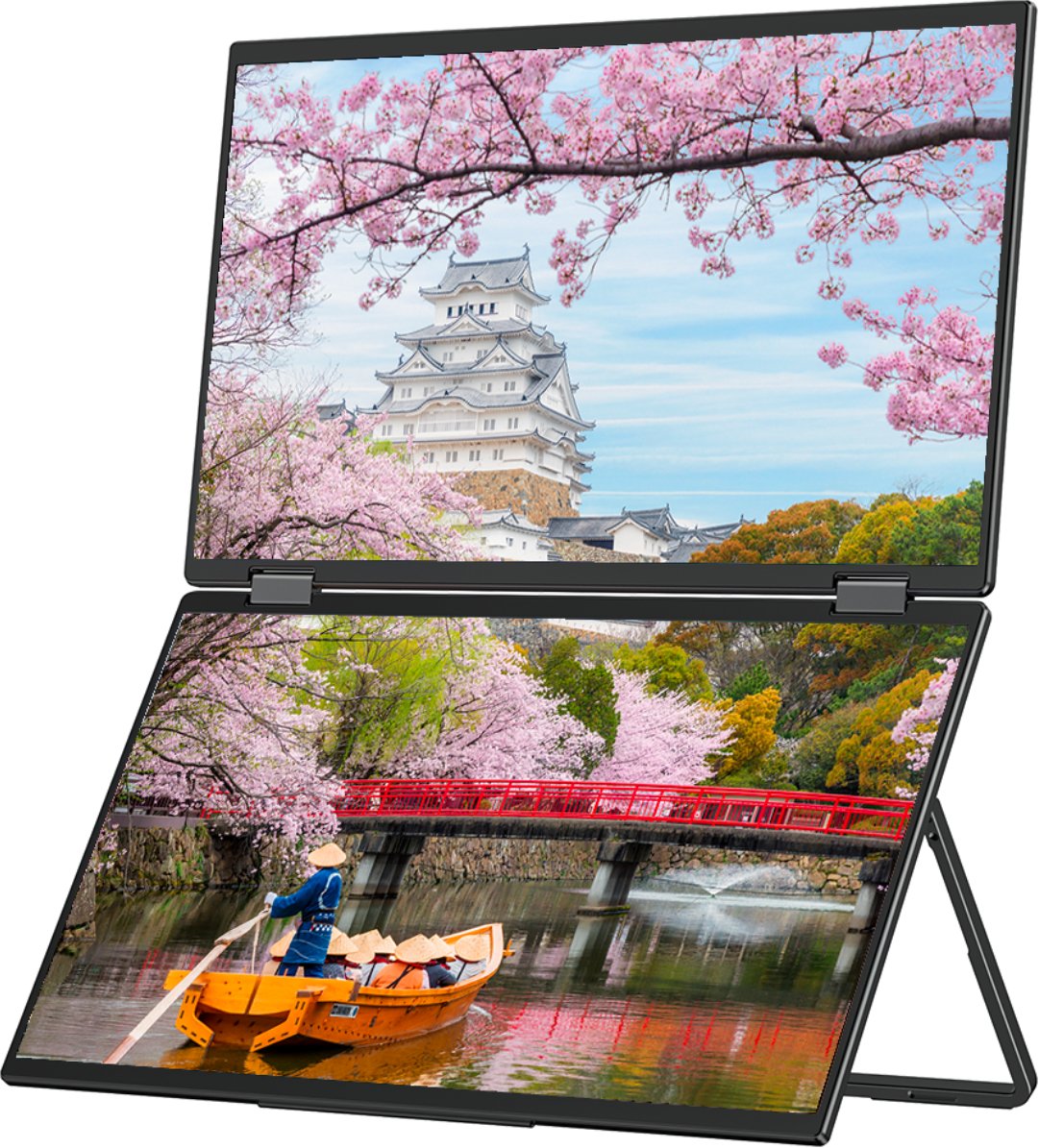 Monitor portativ JapanNext Dual, 15.6", FHD