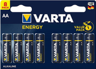 Bateri alkaline Varta Energy AA R6, 1.5V, paketim 8 copë