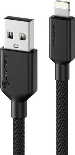 Kabllo ALOGIC ELPA8P02, USB në Lightning, 2m, e zezë