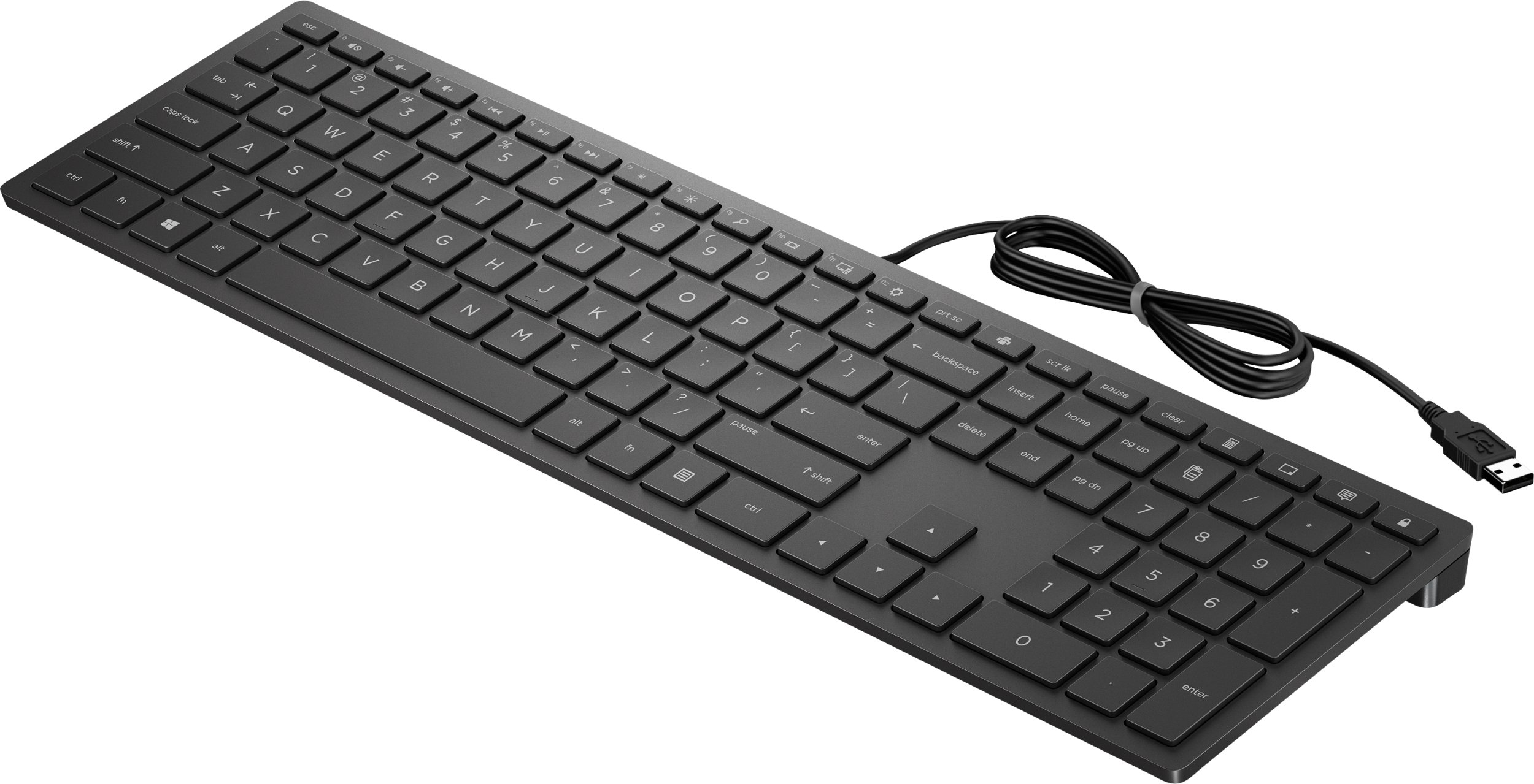 Tastierë HP Pavilion Wired Keyboard 300, me kabllo USB, numpad, e zezë