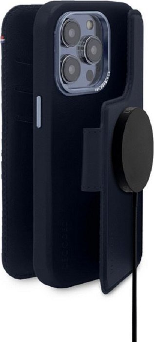 Mbulesë lëkure Elmarc për iPhone 14 Pro Max, kompatibile me MagSafe, navy