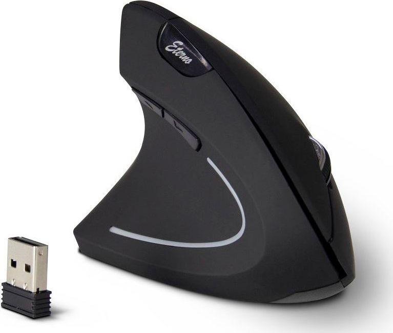 Maus Inter-Tech KM-206L, për majtakë, wireless, USB, i zi