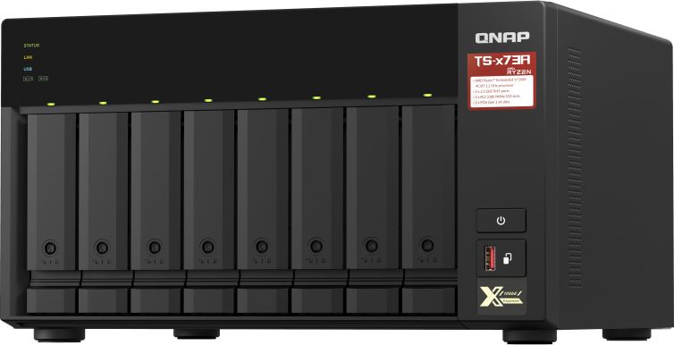 Server NAS QNAP TS-873A-8G, 8 slote HDD, 2.5GbE, i zi