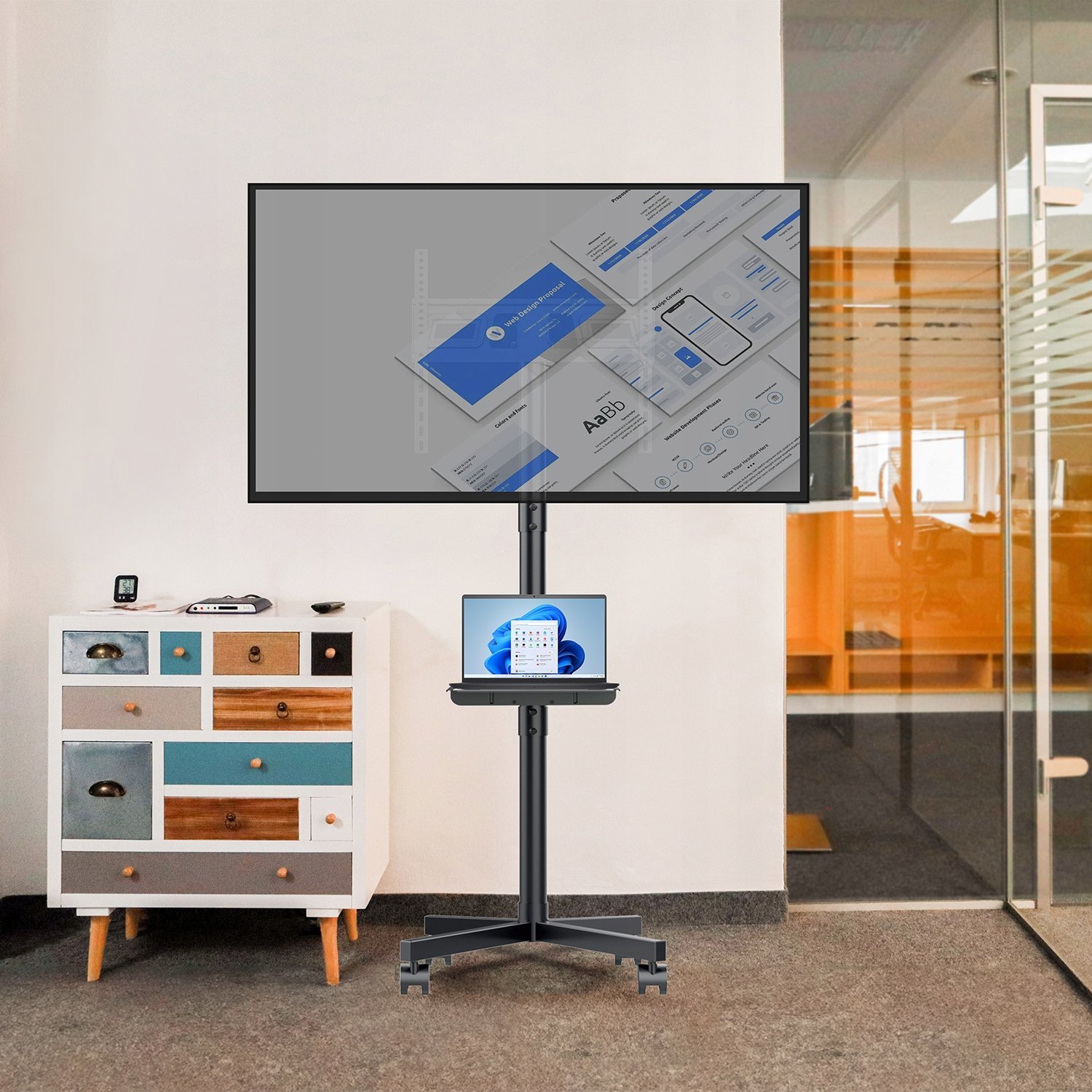 Stendë karroce për TV Maclean MC-949, 32-55", VESA 400x400, e zezë