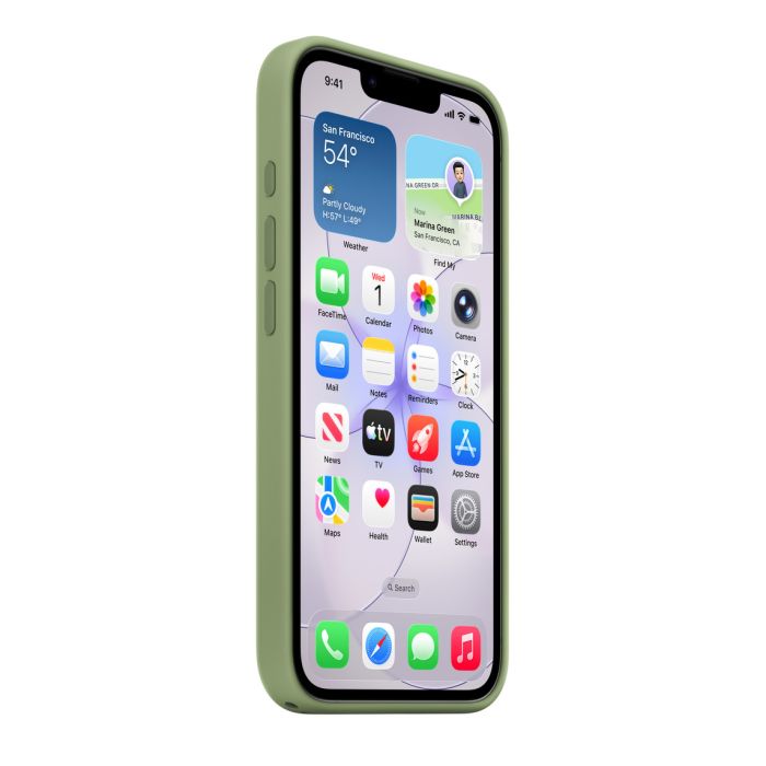 Apple iPhone 17e Silicone Case with MagSafe, Light Moss 2