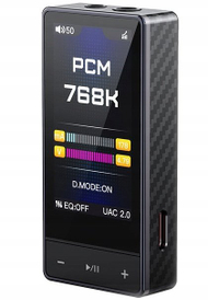 DAC portativ FiiO QX13, amplifikator për kufje, i zi