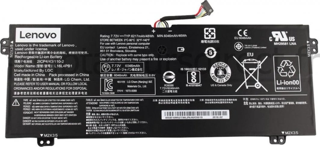 Bateri për laptop Lenovo, 48Whr