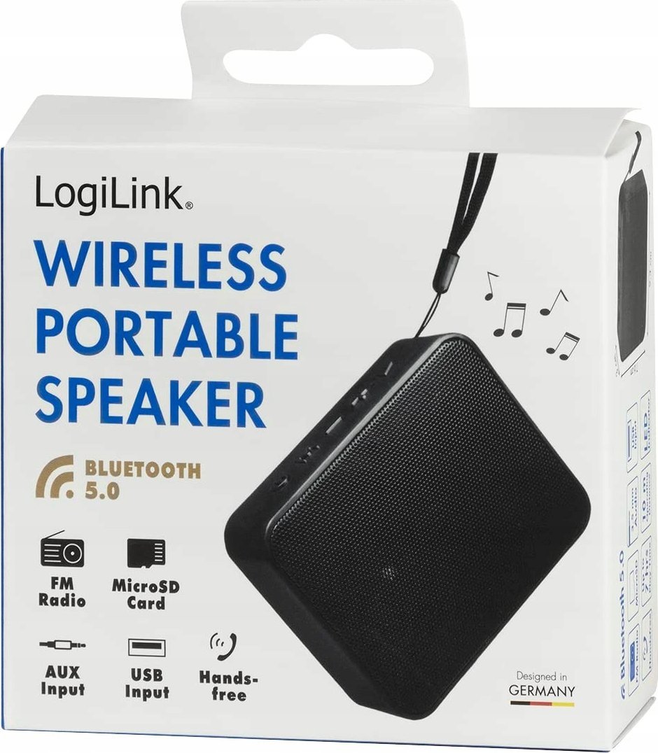 Altoparlant portativ LogiLink, Bluetooth 5.3, radio FM, i zi