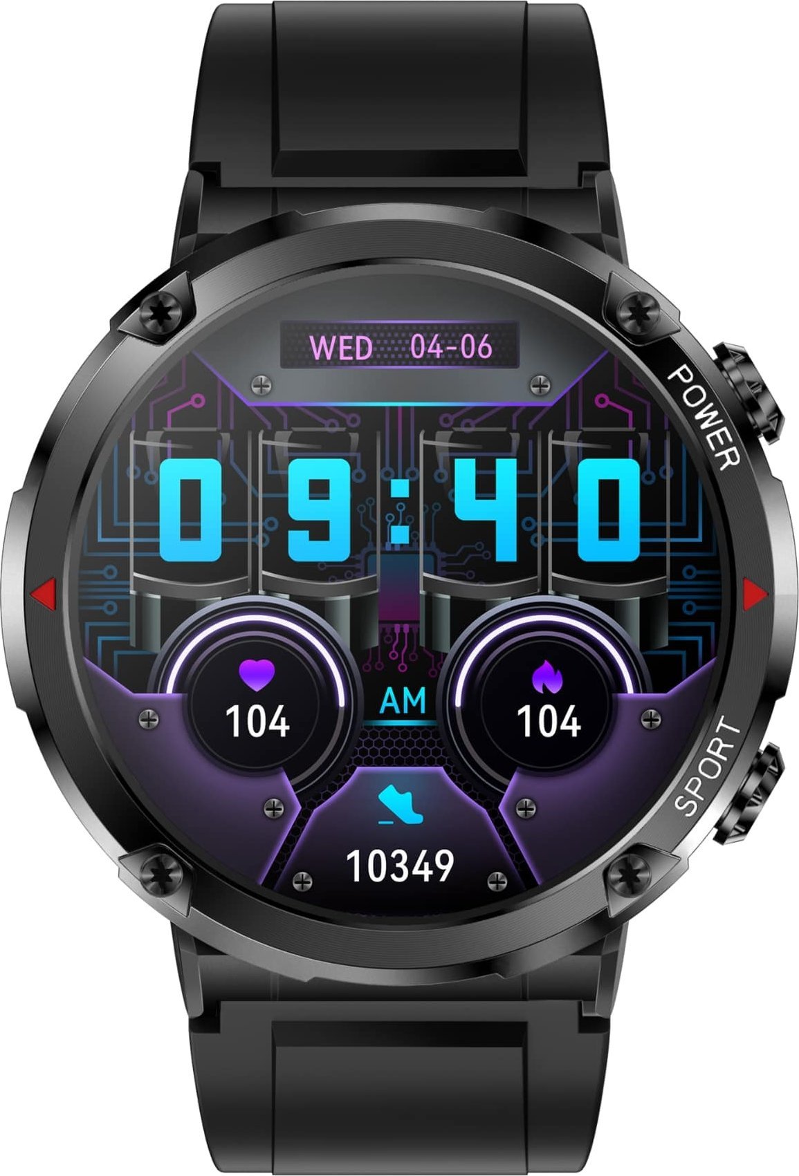 Smartwatch Gravity GT21 4, Bluetooth Call, dy rripa, për meshkuj