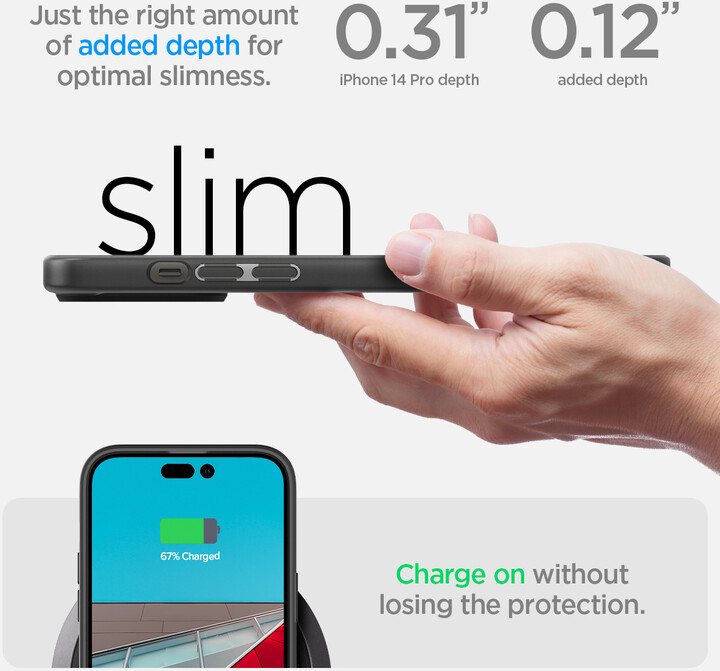 Mbrojtëse Spigen Ultra Hybrid për Apple iPhone 14 Pro, e zezë