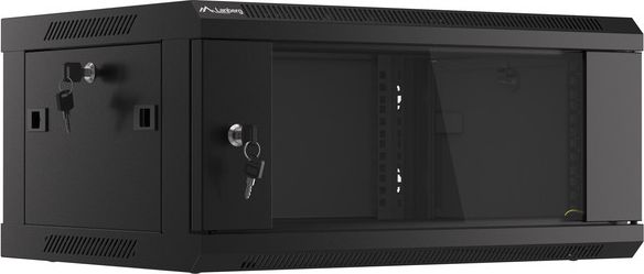 Kabinet muror rrjeti Lanberg WF01-6404-10B, 19", 4U, i zi
