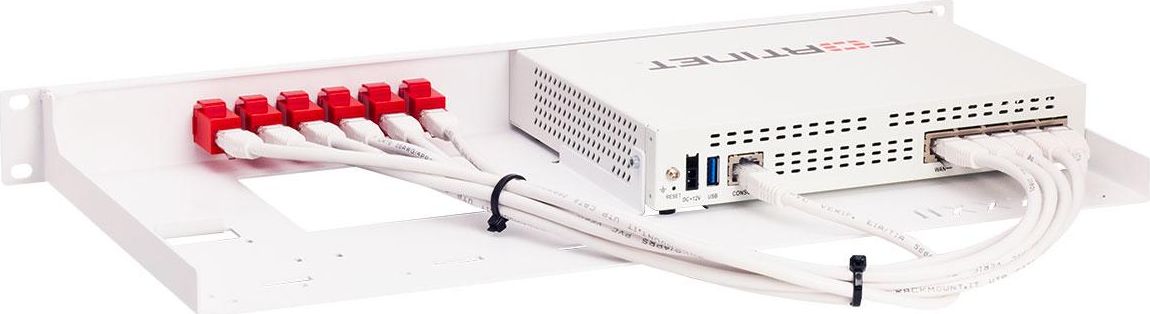 Kornizë montimi Fortinet RM-FR-T14 për FortiGate 40F, 1U, për rack 19", e bardhë