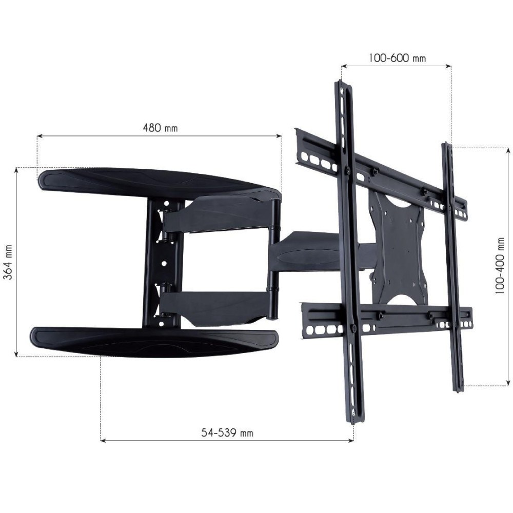 Mbajtëse muri për TV Techly, 40-65", 35kg, e zezë