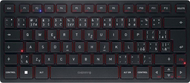 Tastierë Cherry, wireless, CZ + SK, e zezë dhe e kuqe