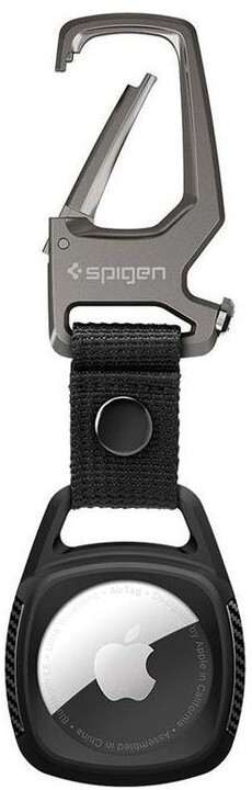 Këllëf Spigen Rugged Armor për Apple AirTag, i zi