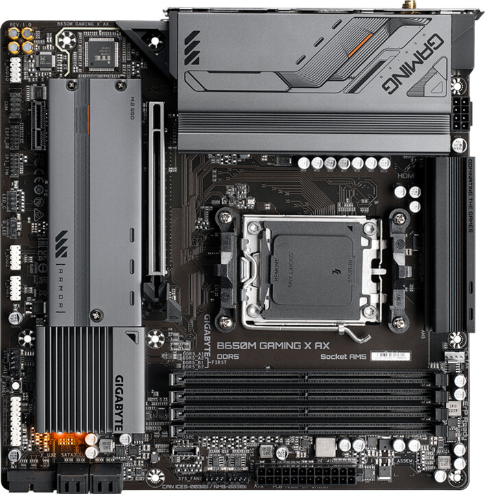 Pllakë amë GIGABYTE B650M GAMING X AX - AMD B650