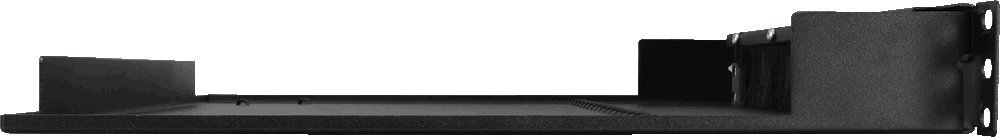 Панел со четки со полица PULSAR RAPS-1P, 1U, за RACK 19\" кабинет, црн