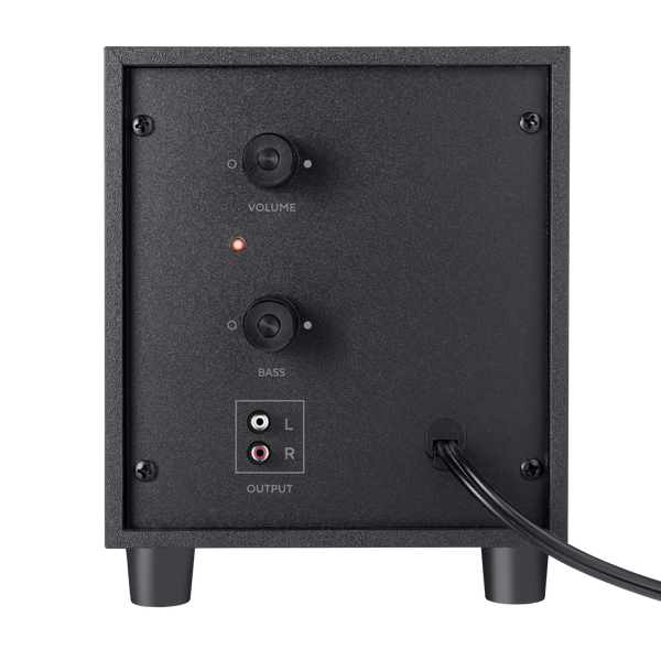 Set altoparlantësh Trust 2.1 Avora, të zi