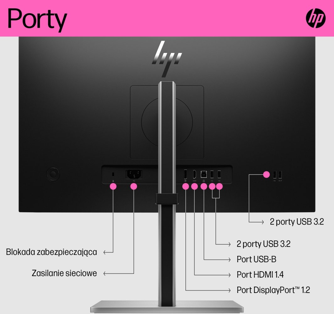 Монитор HP E24t G5 6N6E6AA, 24'', 75Hz, 23,8'', 1920x1080 FullHD, IPS, црн