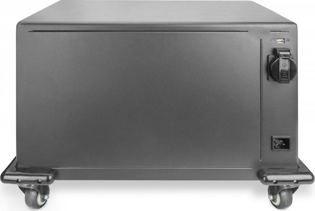 Dollap karikues Digitus Cabinet Mobile, 16 porta USB A, deri 14", me rrota