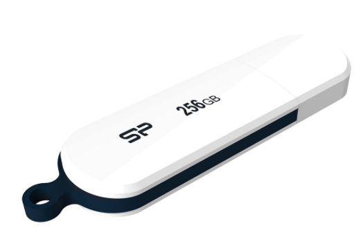 USB Silicon Power Blaze B32, 256GB, 3.2, e bardhë